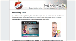 Desktop Screenshot of nutricionysalud.org.es